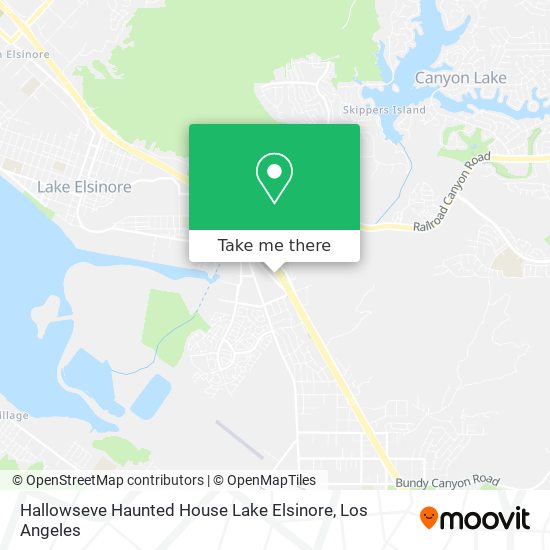 Hallowseve Haunted House Lake Elsinore map
