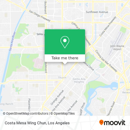 Mapa de Costa Mesa Wing Chun