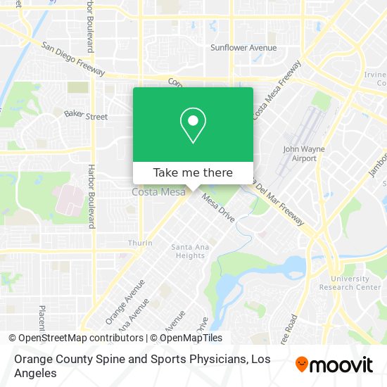 Mapa de Orange County Spine and Sports Physicians