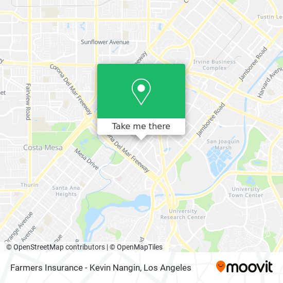 Farmers Insurance - Kevin Nangin map