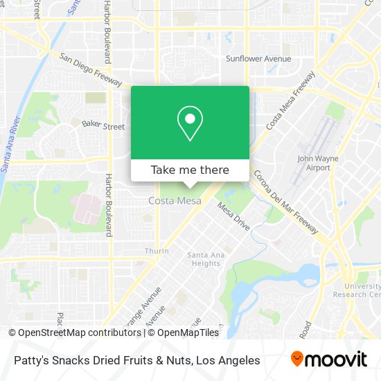 Mapa de Patty's Snacks Dried Fruits & Nuts