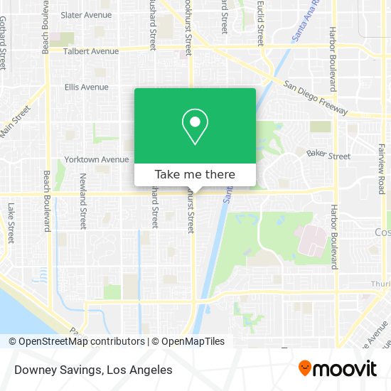 Downey Savings map