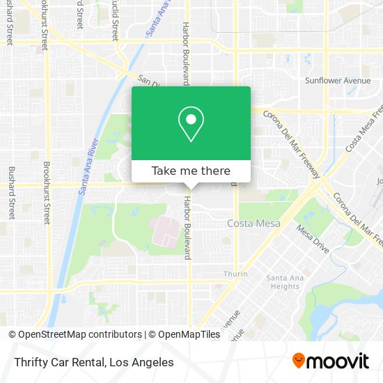 Thrifty Car Rental map