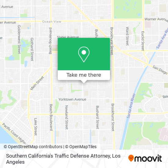 Southern California's Traffic Defense Attorney map