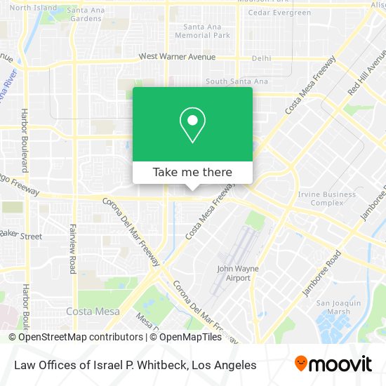 Law Offices of Israel P. Whitbeck map
