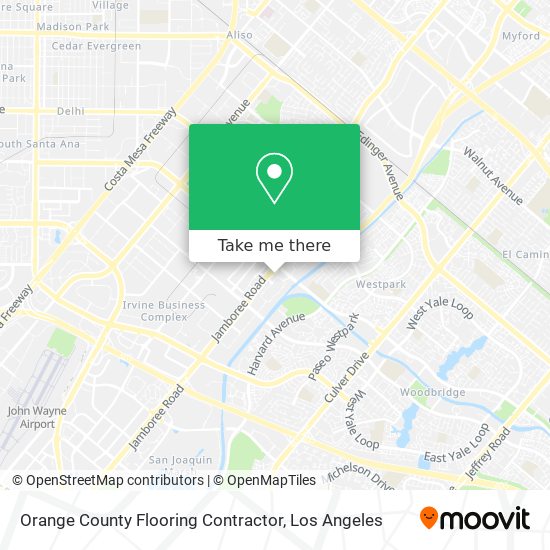 Mapa de Orange County Flooring Contractor