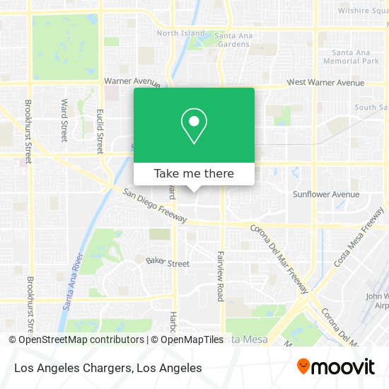 Mapa de Los Angeles Chargers