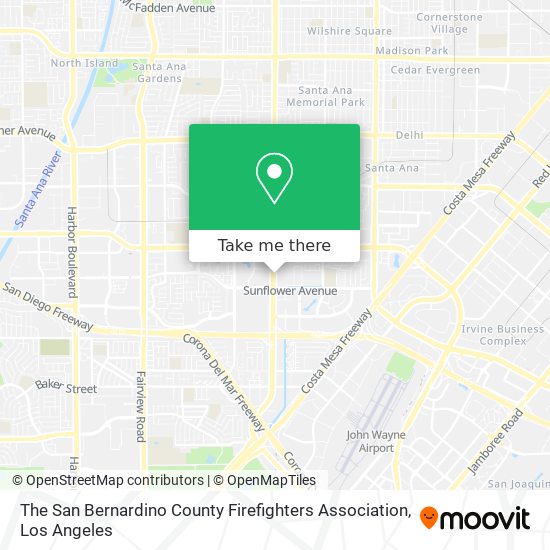 Mapa de The San Bernardino County Firefighters Association