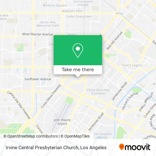 Irvine Central Presbyterian Church map