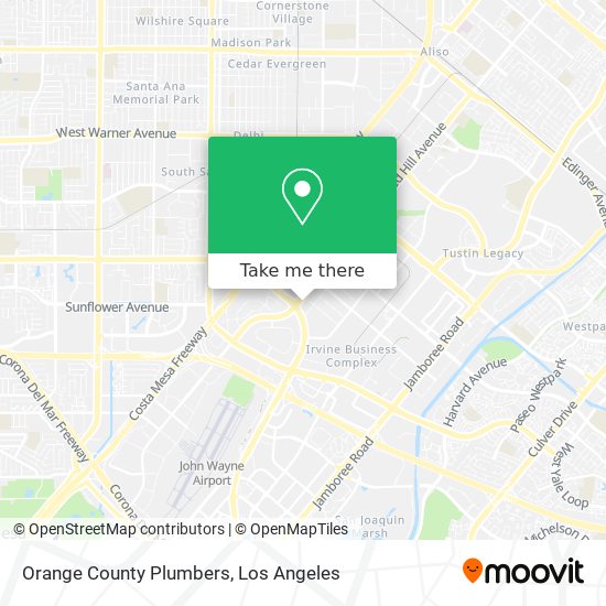 Mapa de Orange County Plumbers