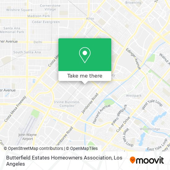 Butterfield Estates Homeowners Association map