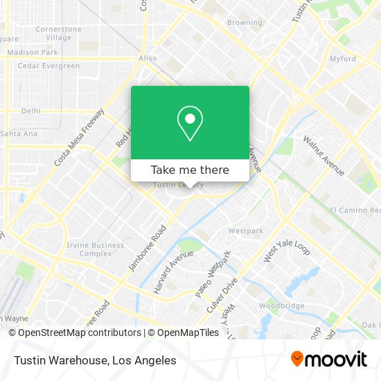 Tustin Warehouse map