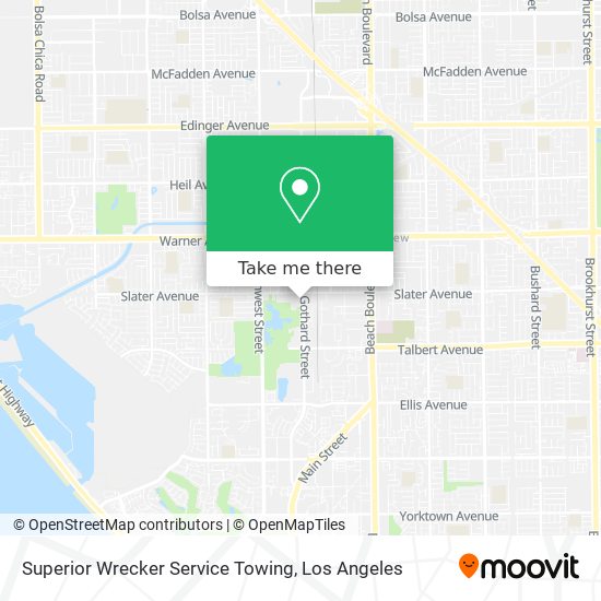 Superior Wrecker Service Towing map