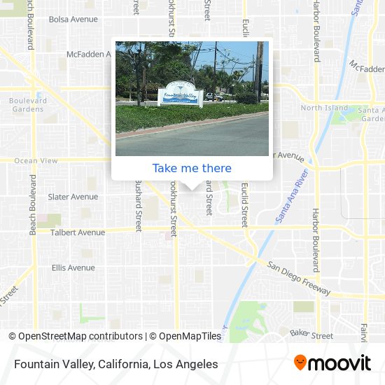 Mapa de Fountain Valley, California