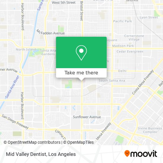 Mid Valley Dentist map