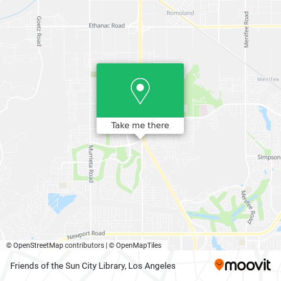 Friends of the Sun City Library map