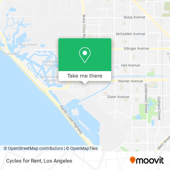 Cycles for Rent map