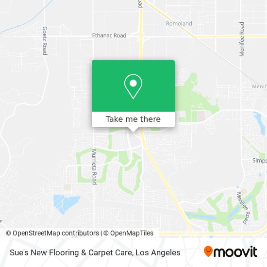 Mapa de Sue's New Flooring & Carpet Care