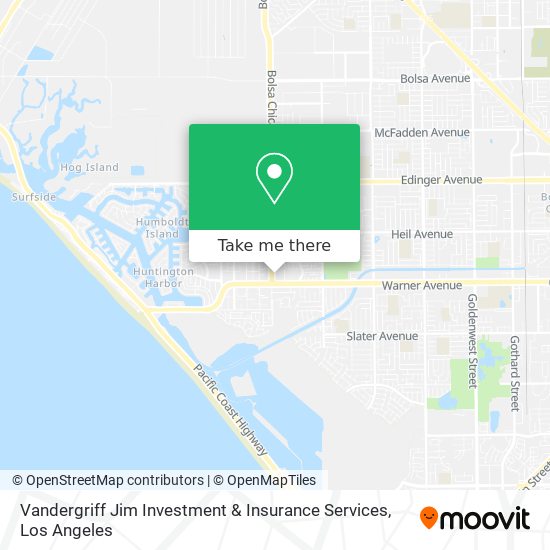 Vandergriff Jim Investment & Insurance Services map