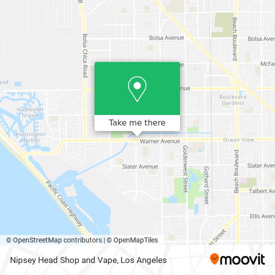 Nipsey Head Shop and Vape map