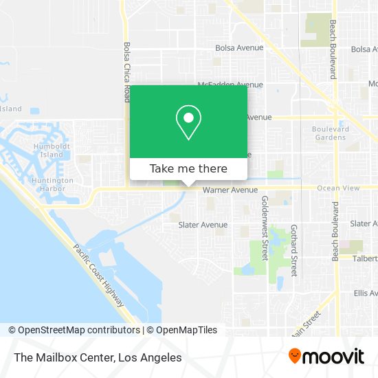 The Mailbox Center map