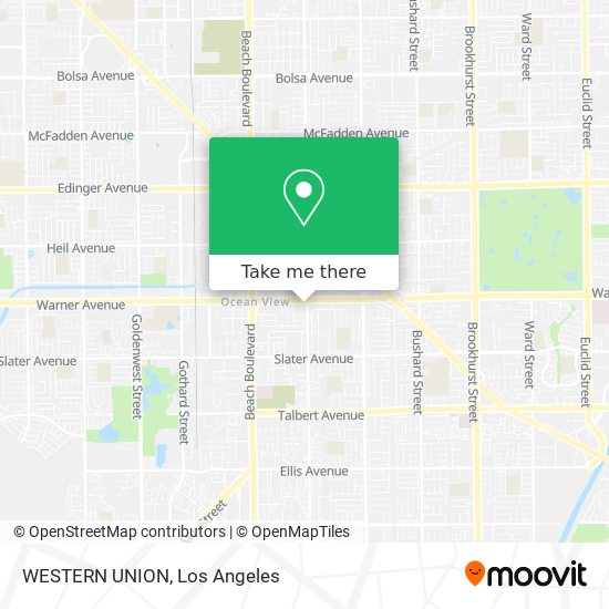 WESTERN UNION map