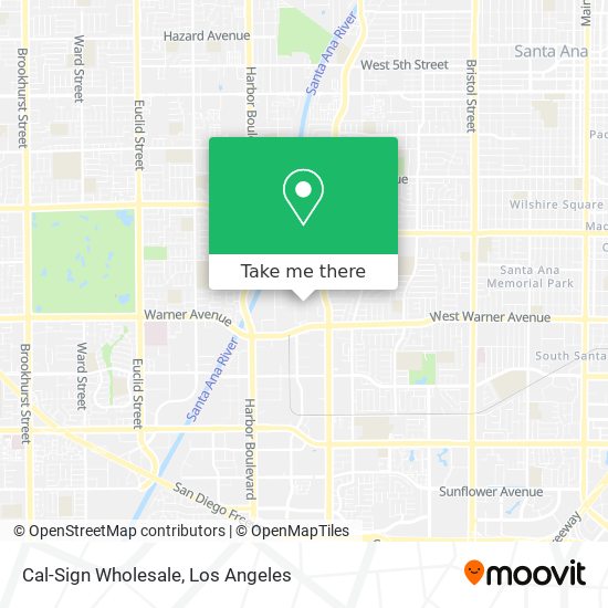 Cal-Sign Wholesale map