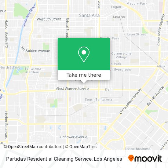 Partida's Residential Cleaning Service map