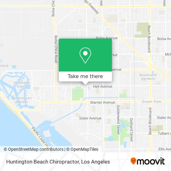 Mapa de Huntington Beach Chiropractor