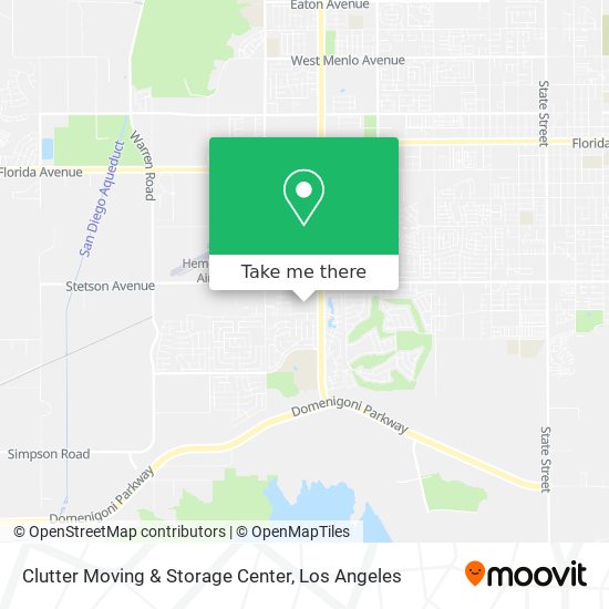 Clutter Moving & Storage Center map