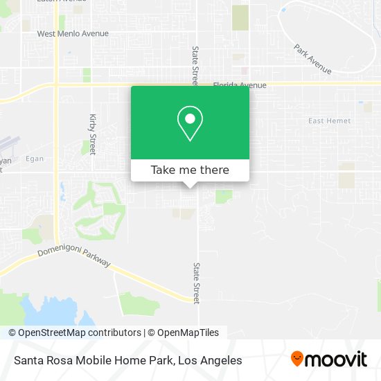 Santa Rosa Mobile Home Park map