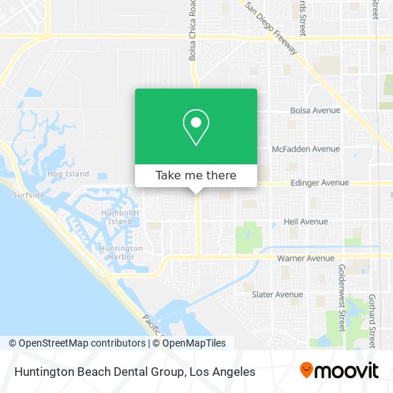 Mapa de Huntington Beach Dental Group