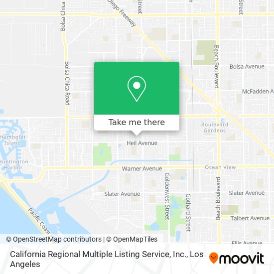 Mapa de California Regional Multiple Listing Service, Inc.