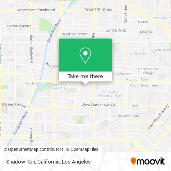 Mapa de Shadow Run, California
