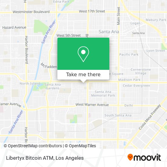 Mapa de Libertyx Bitcoin ATM