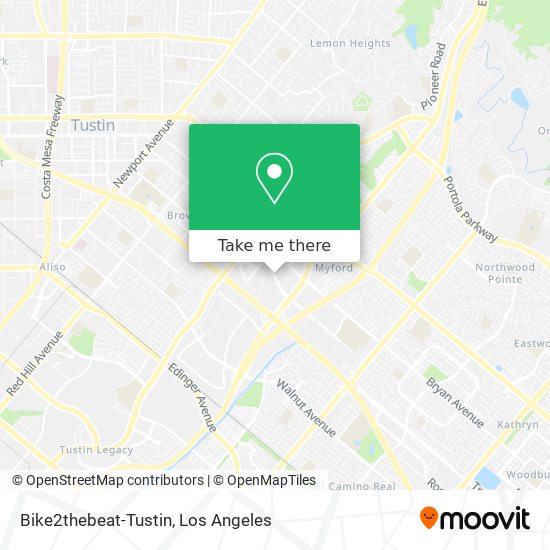 Bike2thebeat-Tustin map