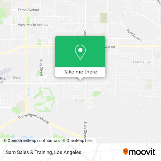 Sam Sales & Training map