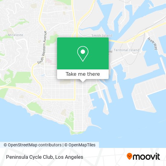 Peninsula Cycle Club map