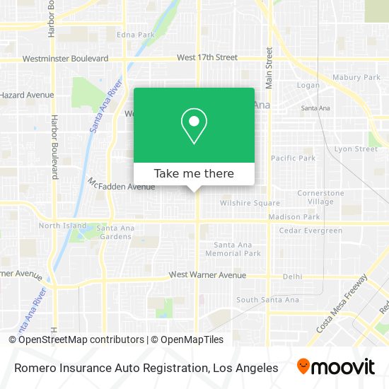 Romero Insurance Auto Registration map