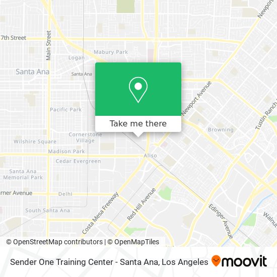 Sender One Training Center - Santa Ana map