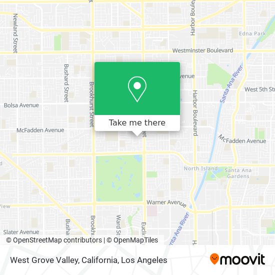 Mapa de West Grove Valley, California