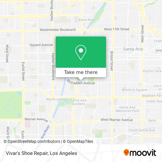 Mapa de Vivar's Shoe Repair