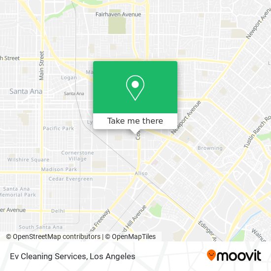 Ev Cleaning Services map