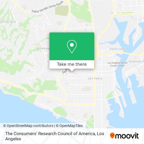 The Consumers' Research Council of America map
