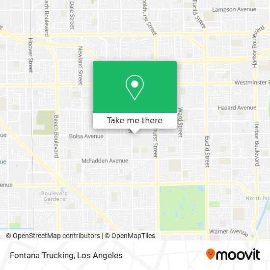 Fontana Trucking map