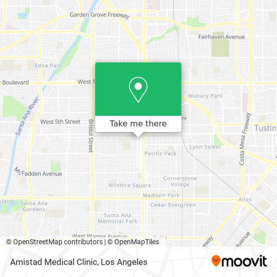 Mapa de Amistad Medical Clinic