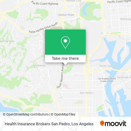 Health Insurance Brokers San Pedro map
