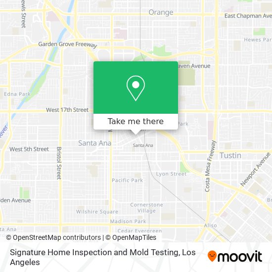 Signature Home Inspection and Mold Testing map