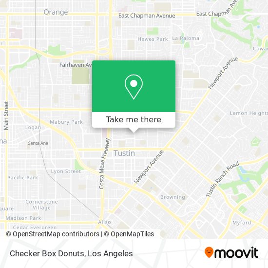 Checker Box Donuts map