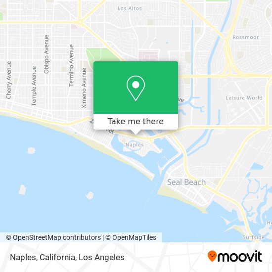 Mapa de Naples, California